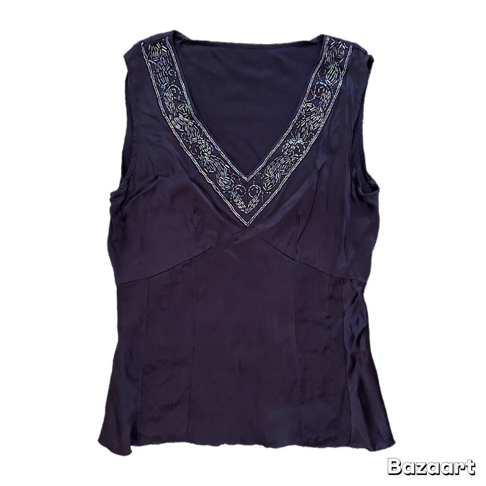 Purple beaded top